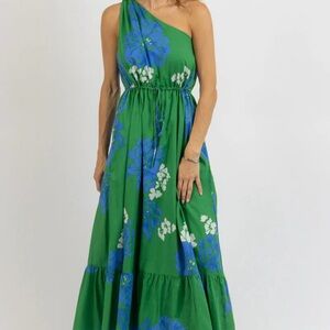 NWT Floral One-Shoulder Dress